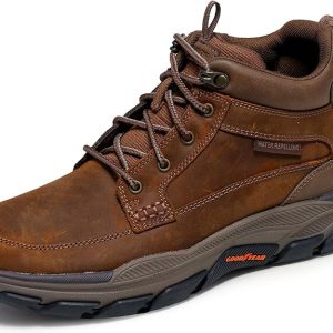 Men's Respected-Boswell Mid Top Leather Moc Toe Sneakers